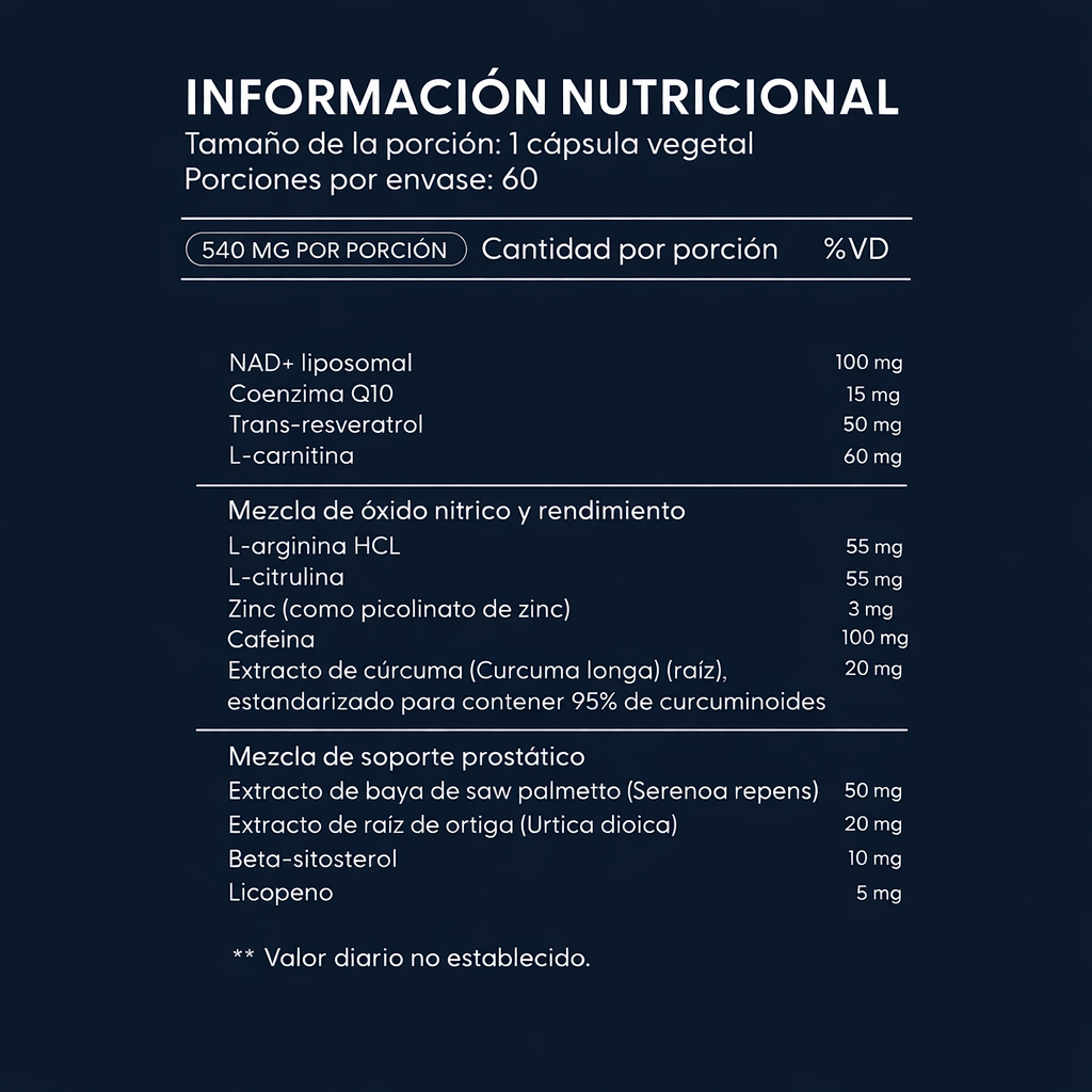 NAD + Liposomal con Resveratrol