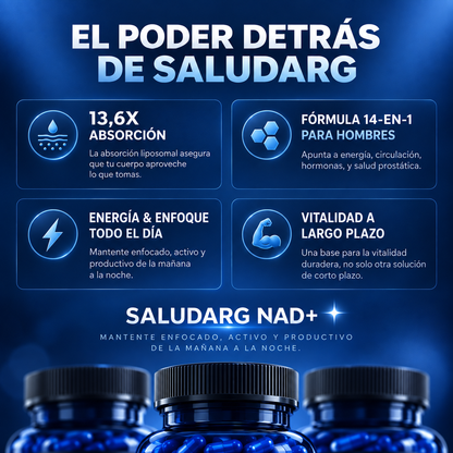 NAD+ liposomal para hombres